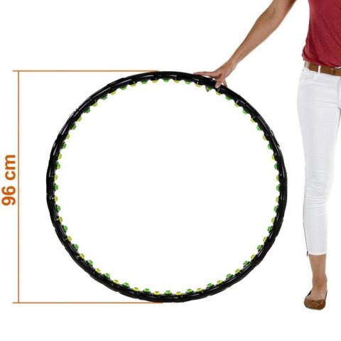 Hula hop z magnetycznymi wypustkami do masażu 96 cm