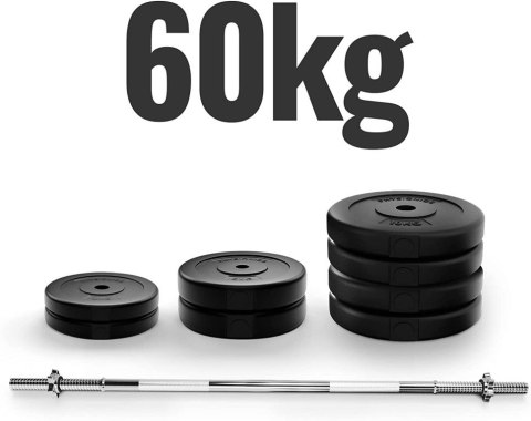 PHYSIONICS Zestaw do podnoszenia ciężarów 165 cm, 54 kg