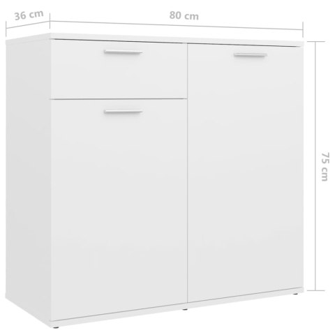 Szafka, biała, 160x36x75 cm, płyta