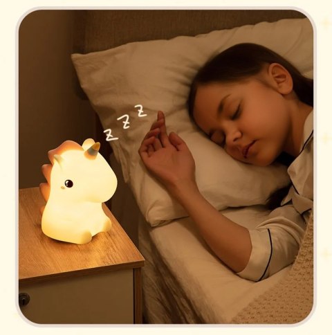 Nocna lampka led JEDNOROŻEC
