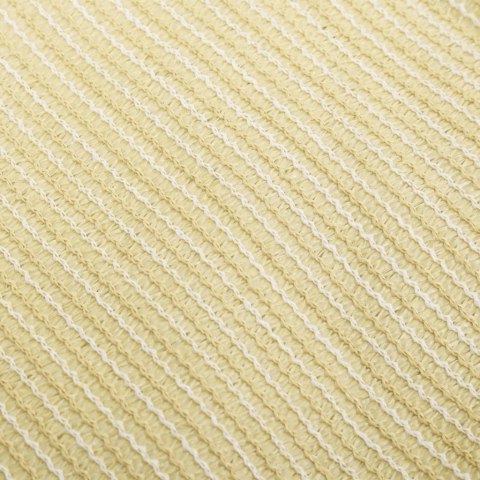Żagiel przeciwsłoneczny, 160 g/m², beżowy, 3x3x3 m, HDPE
