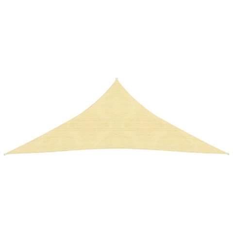 Żagiel przeciwsłoneczny, 160 g/m², beżowy, 3x3x3 m, HDPE