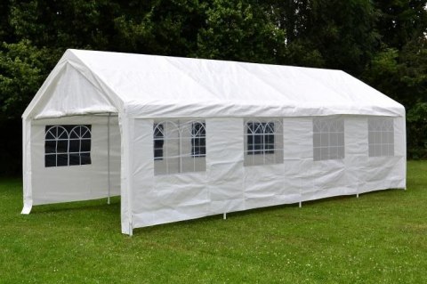 Duży namiot ogrodowy 32 m² - stalowe rurki, plandeka PE,4×8m