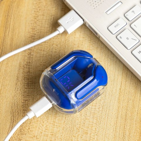 Słuchawki bezprzewodowe z etui ładującym Blue InnovaGoods