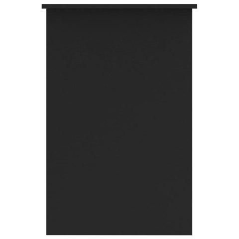 Biurko, czarne, 100x50x76 cm, materiał drewnopochodny