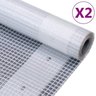 Plandeki Leno, 2 szt., 260 g/m², 4x10 m, białe