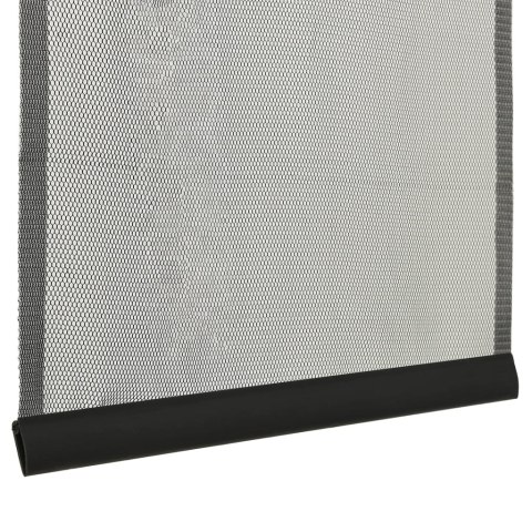 Moskitiera na drzwi, 10-panelowa, czarna, 240x240 cm
