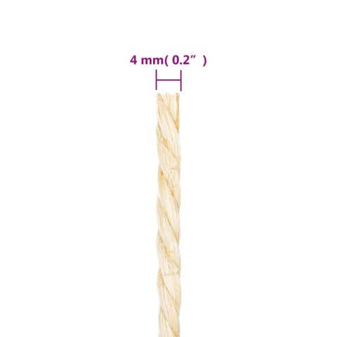 Sznur, sizal 100%, 4 mm, 250 m
