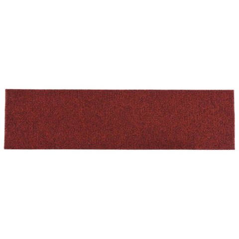 Samoprzylepne nakładki na schody, 15 szt., 76x20 cm, czerwone