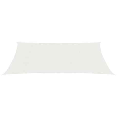 Żagiel przeciwsłoneczny, 160 g/m², biały, 2,5x4,5 m, HDPE