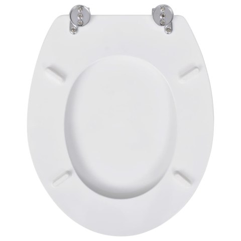 Deska klozetowa, prosty design, MDF, biała