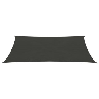 Żagiel przeciwsłoneczny, 160 g/m², antracytowy, 2,5x4,5 m, HDPE