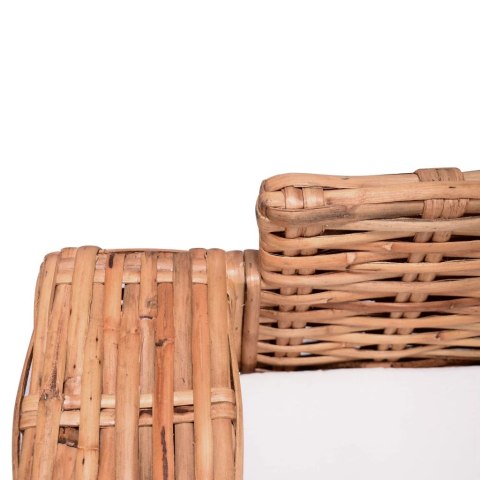 Sofa 3-osobowa z naturalnego rattanu