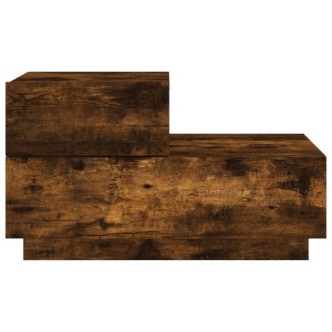 Szafka nocna z oświetleniem LED, przydymiony dąb, 70x36x40,5 cm