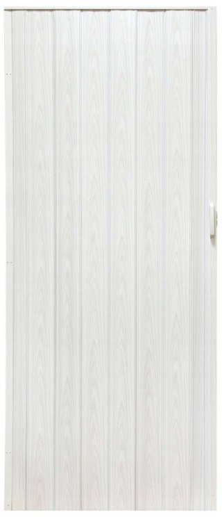 Drzwi harmonijkowe 004-04-80 biały dąb 80 cm