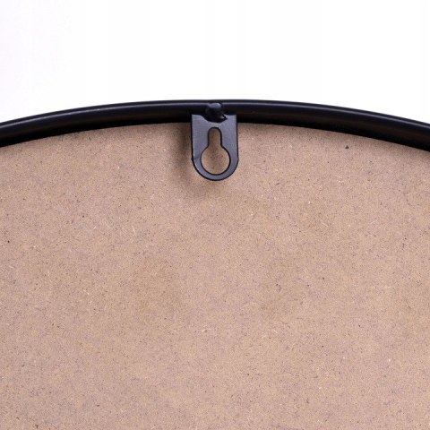 Lustro ścienne loftowe Sander 50 cm czarne