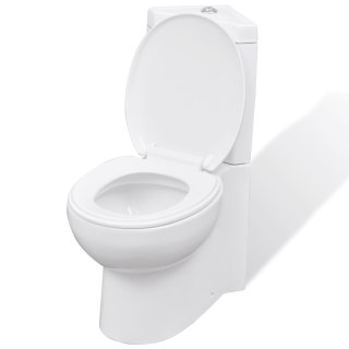 Ceramiczna muszla klozetowa, narożna, biała