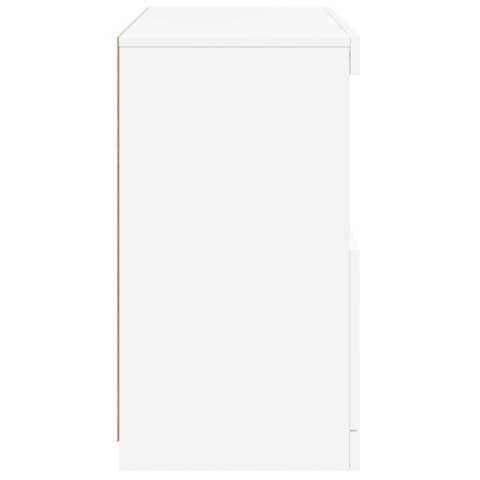 Szafka z oświetleniem LED, biała, 60x37x67 cm