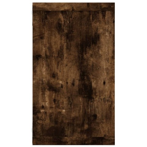 Półki ścienne, 4 szt., przydymiony dąb, 80x15x26,5 cm
