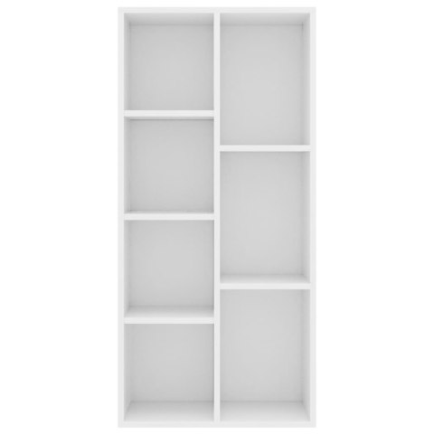 Regał na książki, biały, 50x25x106 cm, materiał drewnopochodny