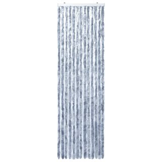 Zasłona przeciwko owadom, srebrna, 90x200 cm, szenil