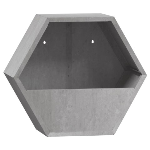 Doniczki ścienne, 2 szt., rdzawe, stal kortenowska, 30x10x25 cm