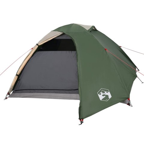 Namiot turystyczny, 4-os., zielony, 267x272x145 cm, tafta 185T