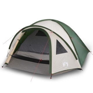Namiot kempingowy, 4-os., zielony, 300x250x132 cm, tafta 185T