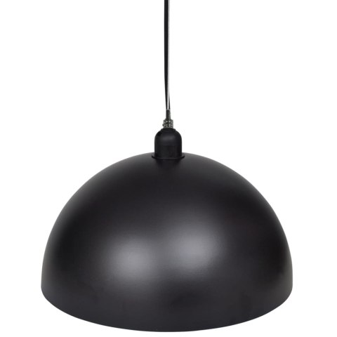 Półokrągłe lampy sufitowe, 2 szt., regulowana długość, czarne