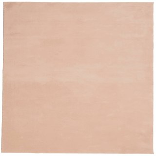 Dywan HUARTE z krótkim włosiem, różowy, 160x160 cm