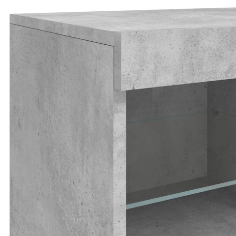Szafka z oświetleniem LED, szarość betonu, 81x37x67 cm