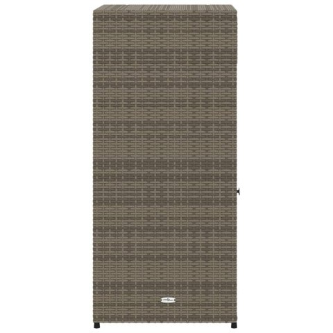 Szafka ogrodowa, szara, 55x55x111 cm,polirattan