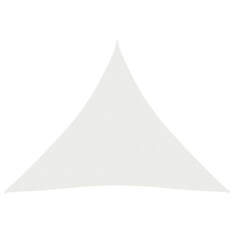 Żagiel przeciwsłoneczny, 160 g/m², biały, 4x4x4 m, HDPE