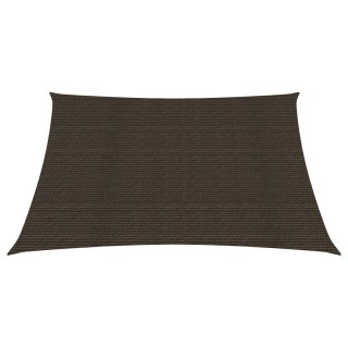 Żagiel przeciwsłoneczny, 160 g/m², brązowy, 3,6x3,6 m, HDPE