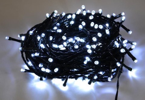 Świąteczny LED łańcuch - 18 m, 200 LED, zimna biel