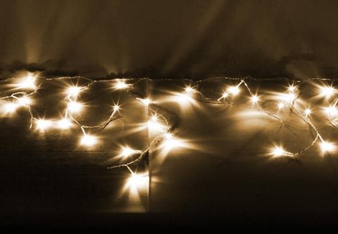 Świąteczny świetlny deszcz - 5 m, 144 LED, ciepła biel