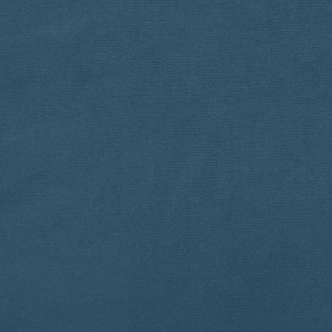 Łóżko kontynentalne, ciemnoniebieska, 100x200cm obite aksamitem