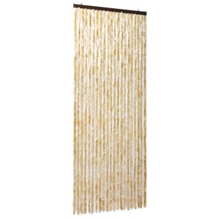 Zasłona przeciwko owadom, beżowa, 90x220 cm, szenil