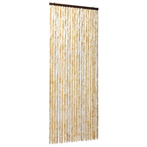 Zasłona przeciwko owadom, beżowa, 90x220 cm, szenil