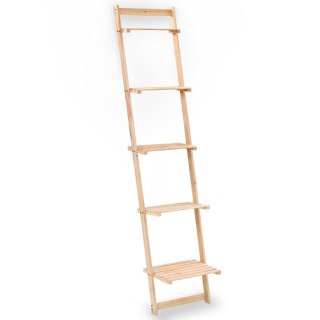 Regał drabina z drewna cedrowego, 41,5 x 30 x 176 cm