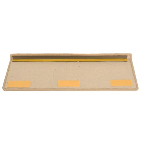 Nakładki na schody, 15 szt., 65x21x4 cm, złote