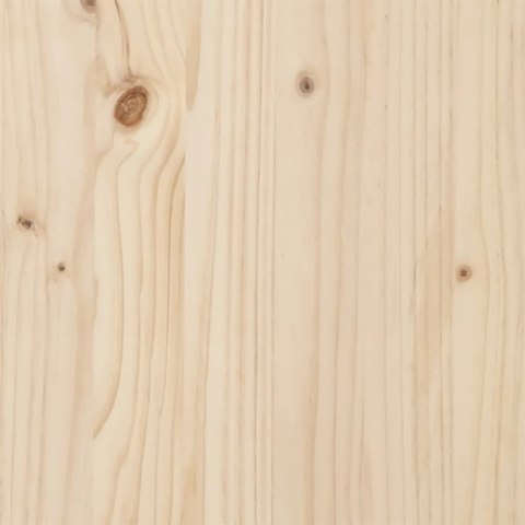 Rama łóżka z wezgłowiem, 120x200 cm, lite drewno sosnowe
