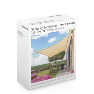 Markiza z prostokątnym żaglem przeciwsłonecznym Reshad InnovaGoods 3 x 4 m - Beige