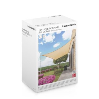 Markiza z prostokątnym żaglem przeciwsłonecznym Shazail InnovaGoods 2 x 3 m - Beige
