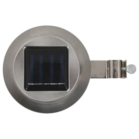 Lampy solarne do ogrodu, 12 szt., LED, okrągłe, 12 cm, białe