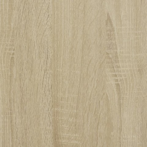 Rama łóżka z wezgłowiem, dąb sonoma, 100x200 cm