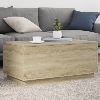 Stolik kawowy z oświetleniem LED, dąb sonoma, 90x50x40 cm
