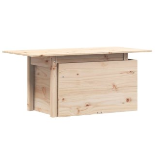 Stolik ogrodowy, 100x50x75 cm, lite drewno sosnowe