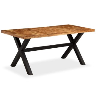 Stół do jadalni z drewna akacjowego i mango, 180x90x76 cm