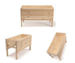 Donica donice ogrodowe Z04 60x100x45 surowy zielnik warzywniak